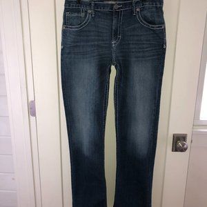 BKE Tyler Straight leg jeans sz 33L EUC stretch denim